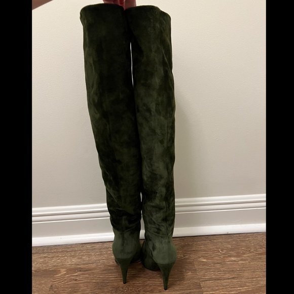 Saint Laurent Era 110 Boot in Military Green Cachemire - Picture 4 of 9